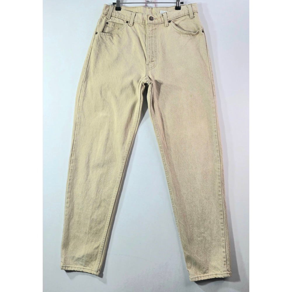 VTG 90s Levi's 550 Relaxed Fit Tapered Leg Jeans Made in USA 33x32 Orange Tab